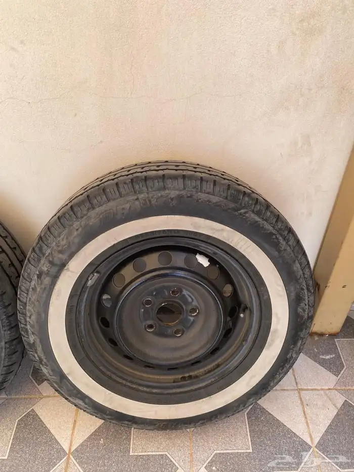 كفرات مقاس 15 الجنوط وكاله الكفرات صيني فيها نص عمر 1