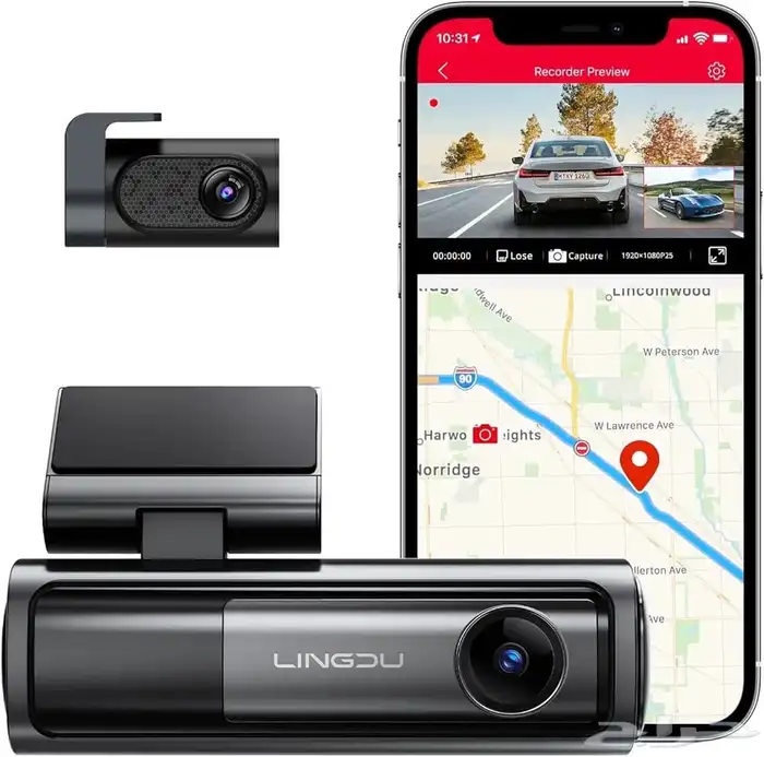 داش كاميرا Dash camera تتبع وبدون تتبع 3 كاميرات 2 كاميرا 4K 6