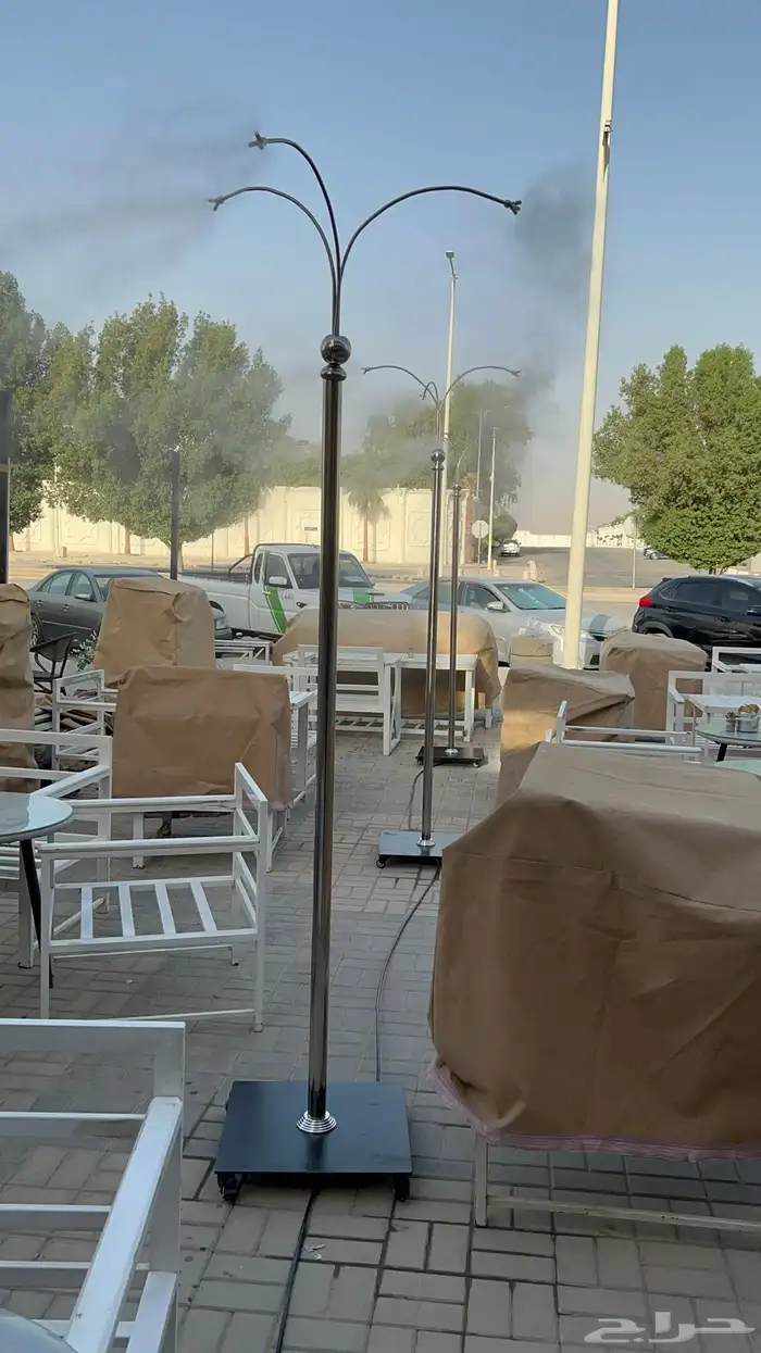 تركيب رذاذ و ضباب للاستراحات والمطاعم والكافيهات والجلسات 2