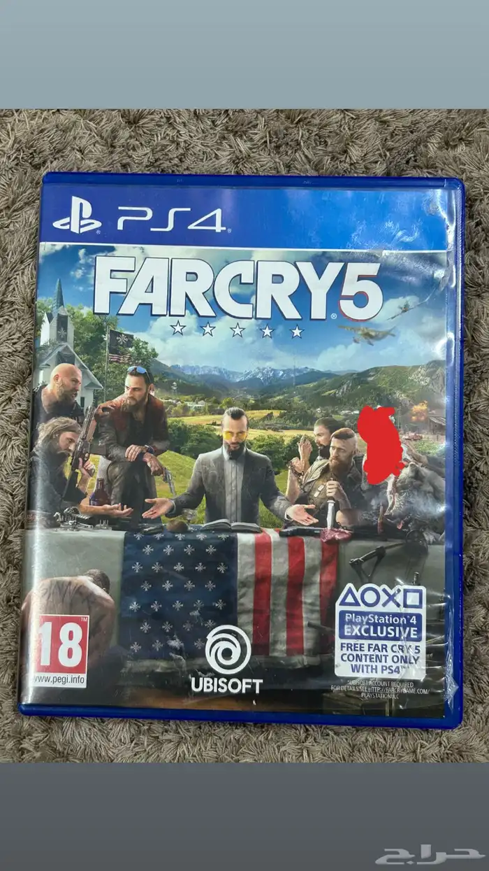 شريط فار كراي FARCRY 5 سوني 4 و سوني 5 0