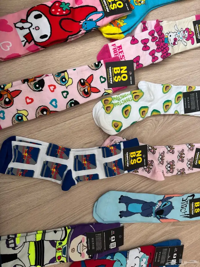 جوارب شراريب شخصيات كرتون ستتش فتيات القوة هيلوكيتي واكثر 2