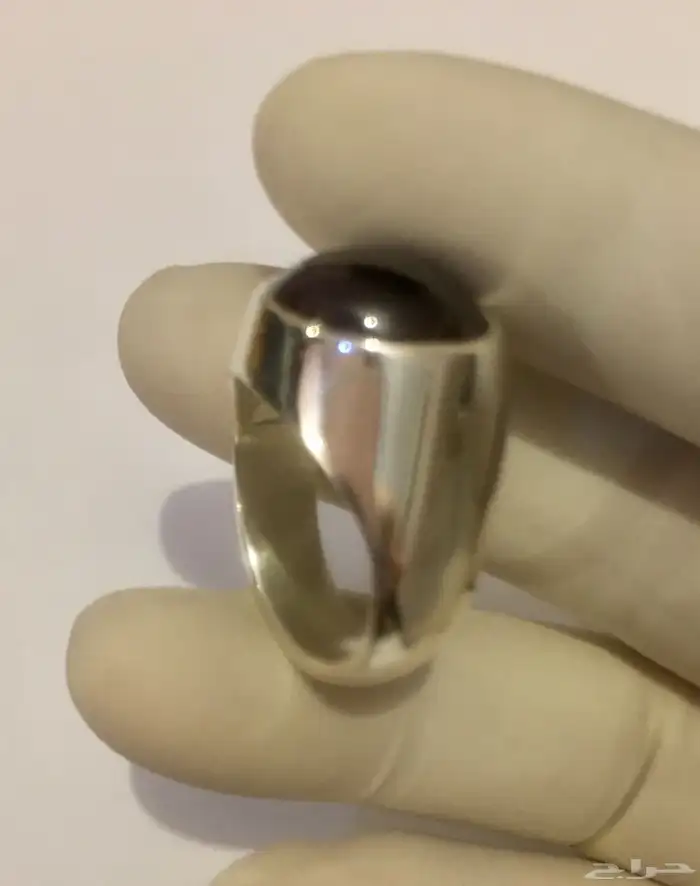 خاتم غارنيت نجمي صياغة يدوية فاخر 5