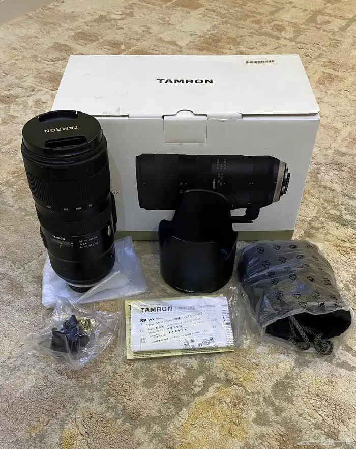 عدسة نيكون Tamron 70-200 f2.8 G2 نظيفة جدا 0