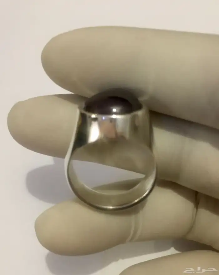 خاتم غارنيت نجمي صياغة يدوية فاخر 4