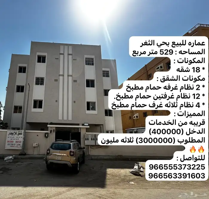 عمارة للبيع بحي الثغر بدخل ممتاز وموقع ممتاز 6