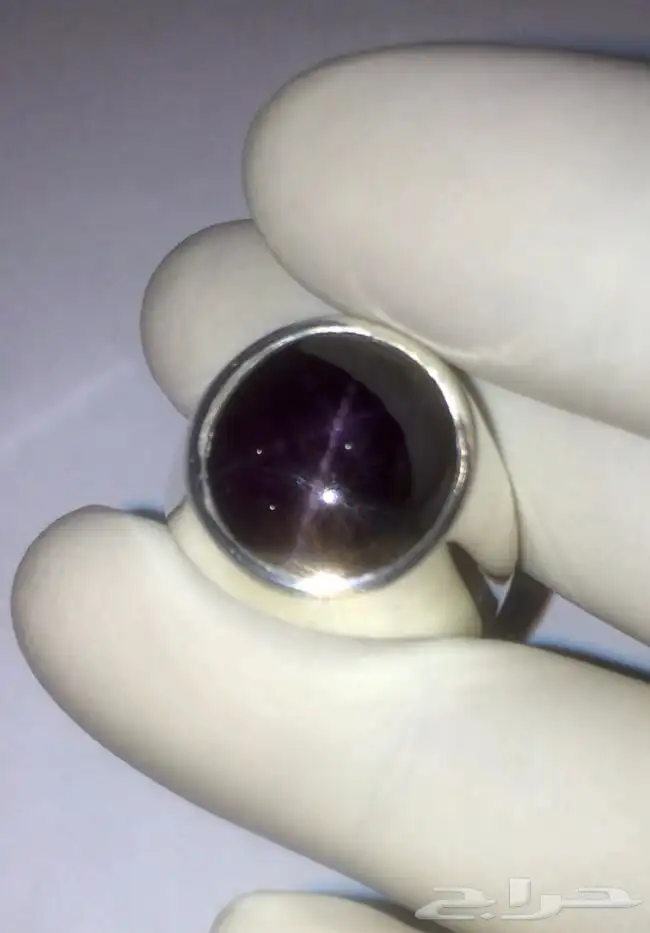 خاتم غارنيت نجمي صياغة يدوية فاخر 7