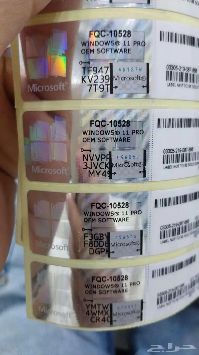 بيع مفاتيح تفعيل ويندوز اصلية ملصقات Sticker Windows11 0