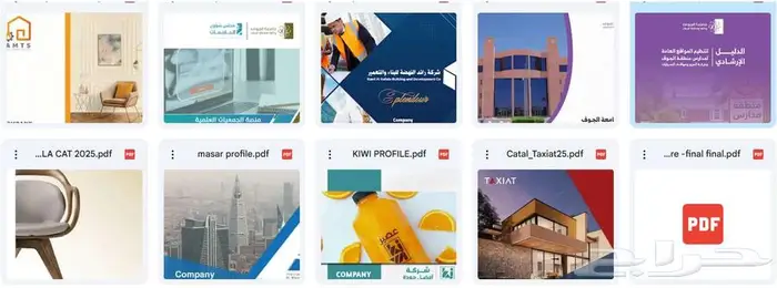 تصميم بروفايل مؤسسات وشركات ومصانع 1