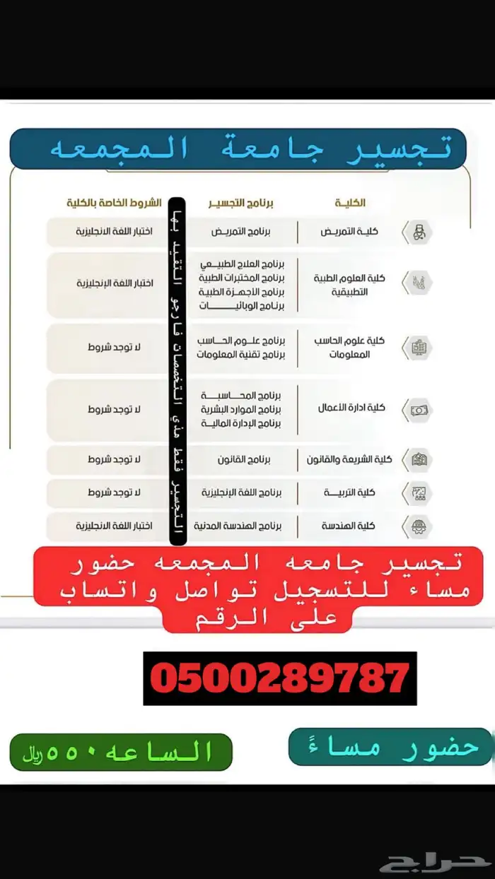 تسجيل تجسير جامعة المجمعه 3