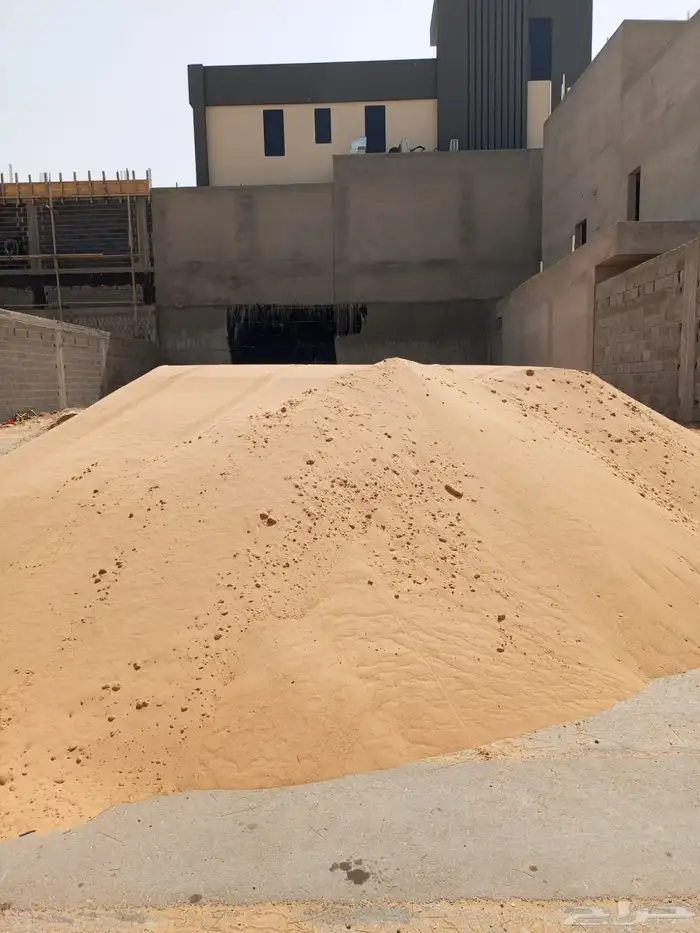 توريد الرمل ابيض واحمر وبطحاء بطحا طرطشه بلاط مخلوط دفان 5