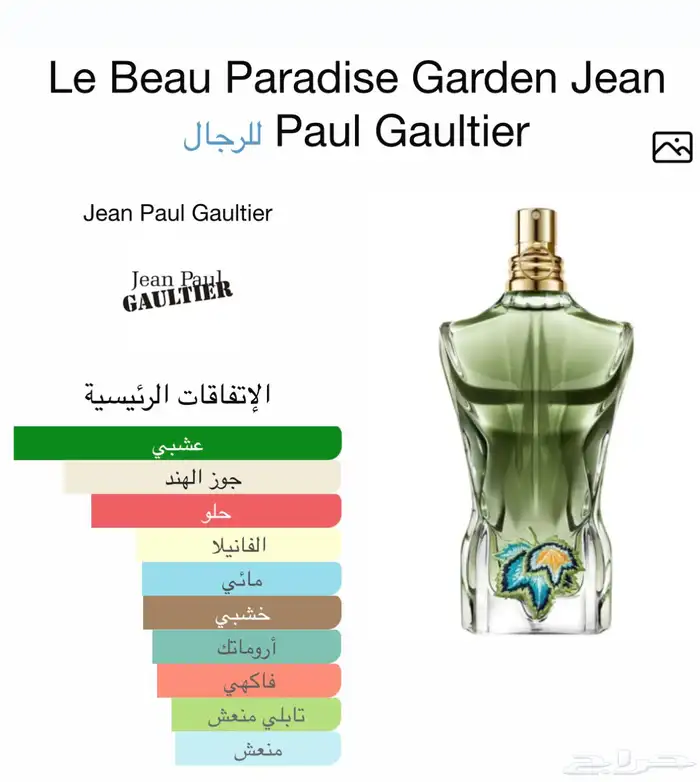 عطر جان بول غولتير لو بو بردايس قاردن 125 مل جديد 2