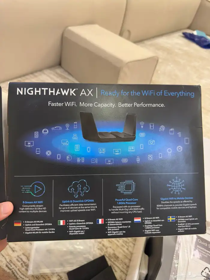 راوتر NETGEAR Nighthawk AX8 AX6000 5