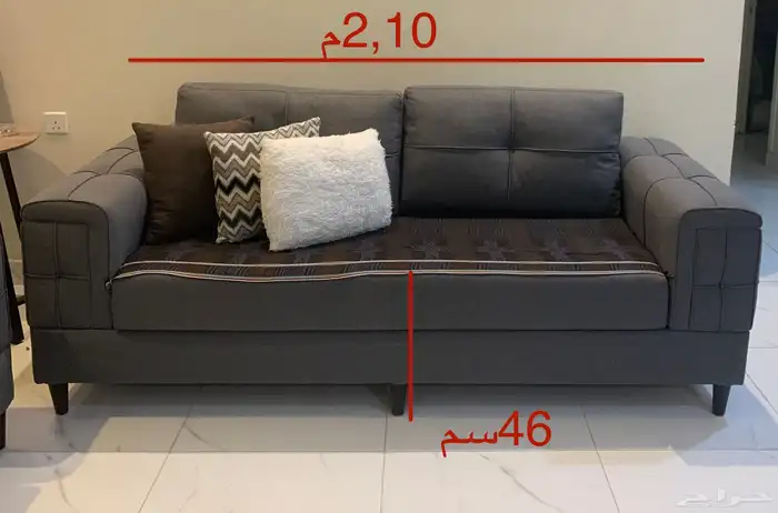 كنب مكون من 3 قطع 1