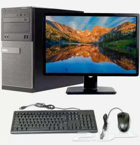 كمبيوتر ديل مكتبي كور i5 شاشة 19 انش جميع الملحقات 0