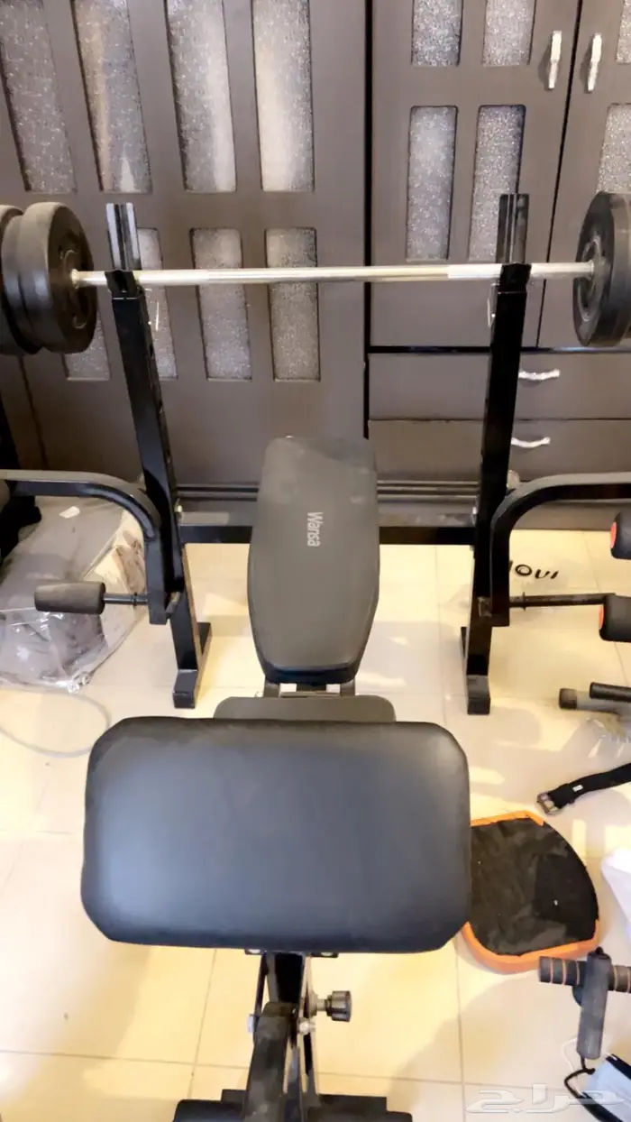 أجهزه رياضيه المتكامل البار الأوزان وجهاز بطن ( سكس باك ) 1