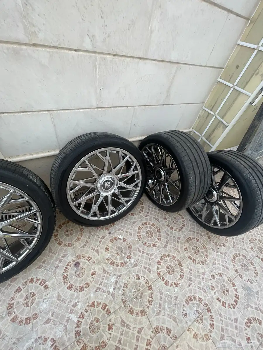جنوط رولز رويس مقاس 22 نيكل علامة واقفه 1