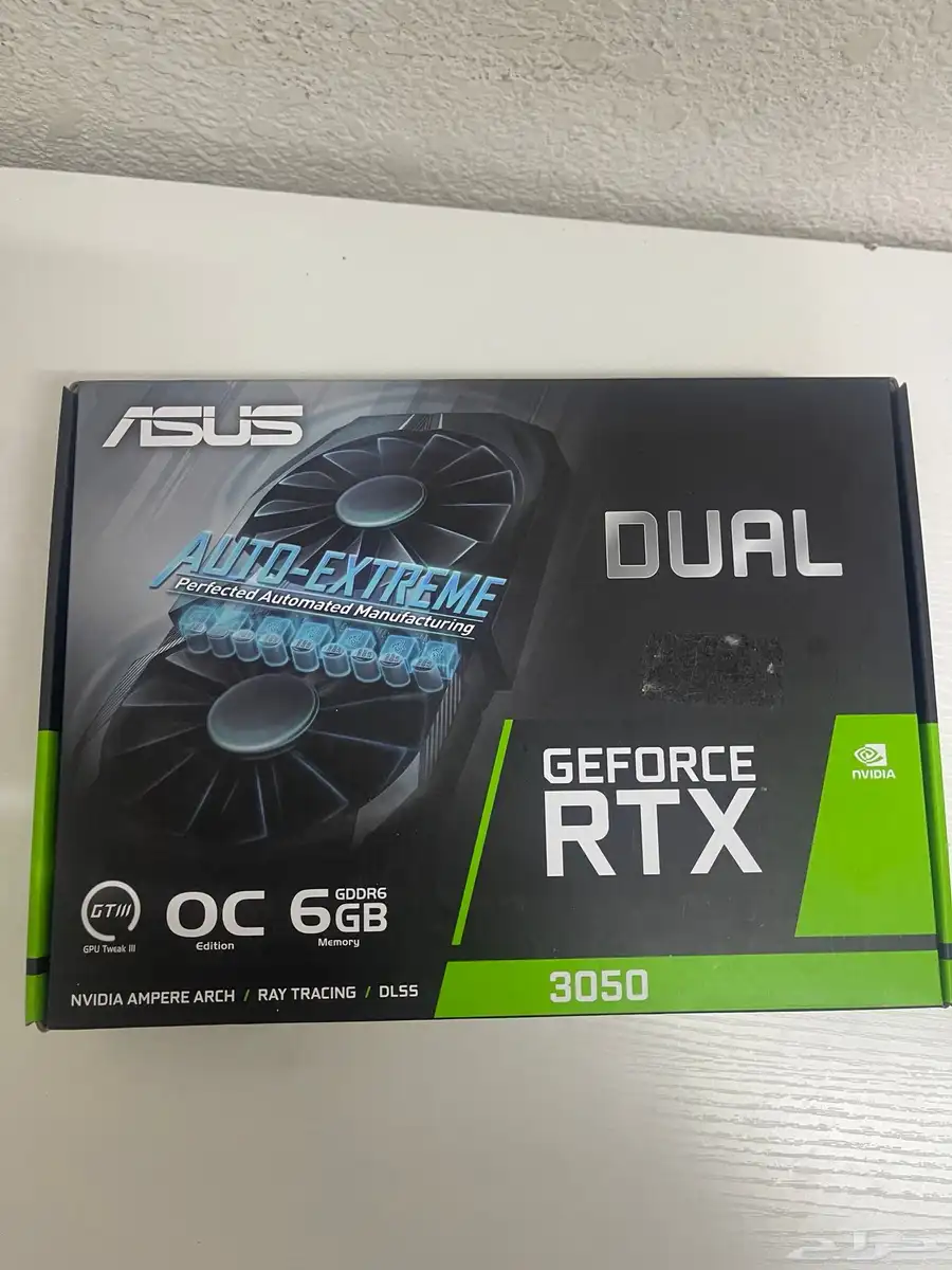 كرت شاشة مستخدم rtx 3050 6gb كرت شاشه مستعمل نطيف 0