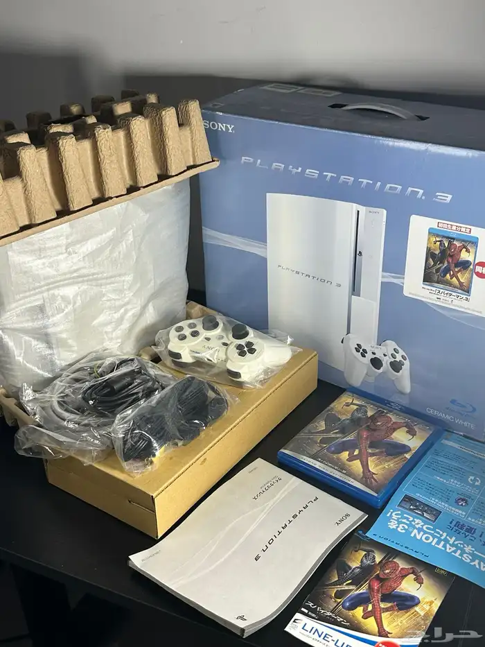 PlayStation 3 Sony بلايستيشن ثري سوني 3 ابيض فات phat white 2