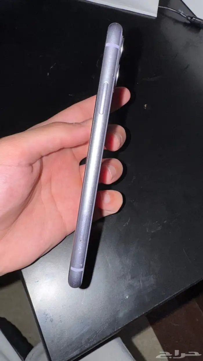 ايفون 11 اللون purple 128 قيقا نسبة البطارية77  الجوال نظيف 3