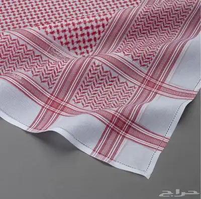 شماغ البسام البصمة 28 ختم أحمر وأبيض 0