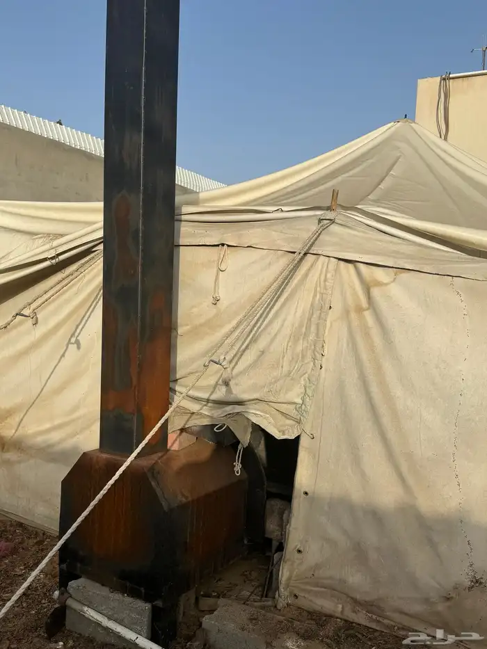 خيمه مقاس 4 6 بفرشه بمشب  شراع مفصله عليها فوق بلاستك خام 0