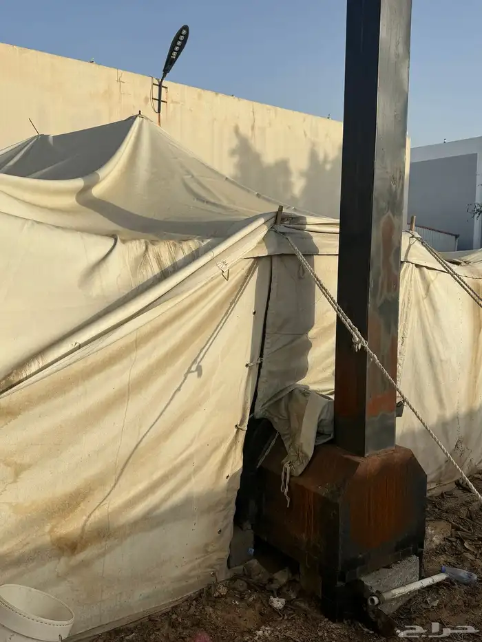 خيمه مقاس 4 6 بفرشه بمشب  شراع مفصله عليها فوق بلاستك خام 4