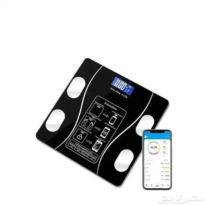 ميزان الكتروني ذكي لقياس الوزن 180 kg 0
