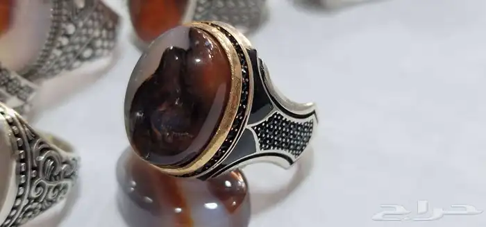 خواتم عقيق يمني درجه اولى 11