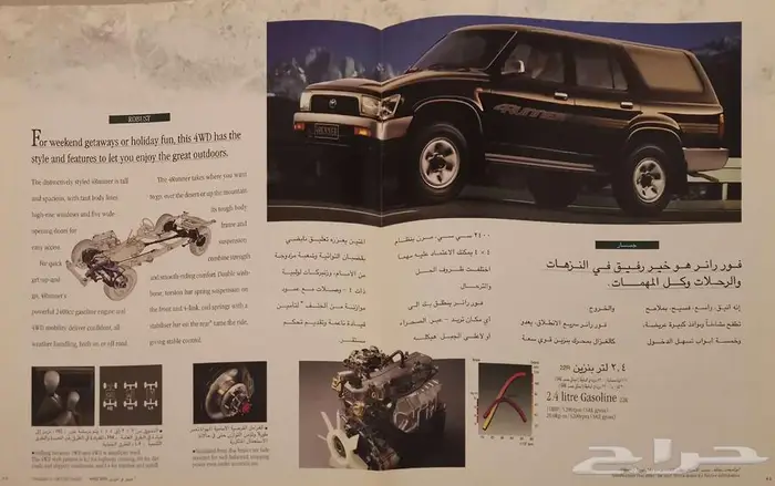 ( مباع ) كتالوج تويوتا فور رنر 1994 2