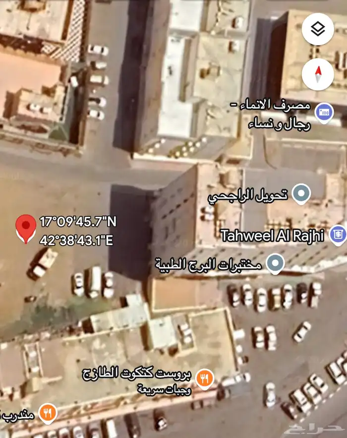 للبيع ارض وسط صبيا خلفية التجاري لبنك الانماءوالبرج والراجحي 0