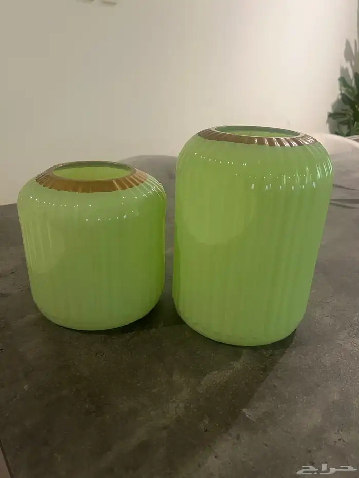 فاز زجاج عدد 2 مجانا  Glass Vase for Free 0