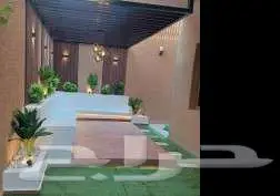 تنسيق حدائق العشب الصناعي التيل طبيعي 5