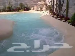 انشاء مسبح بشكل رملي فاخر 7