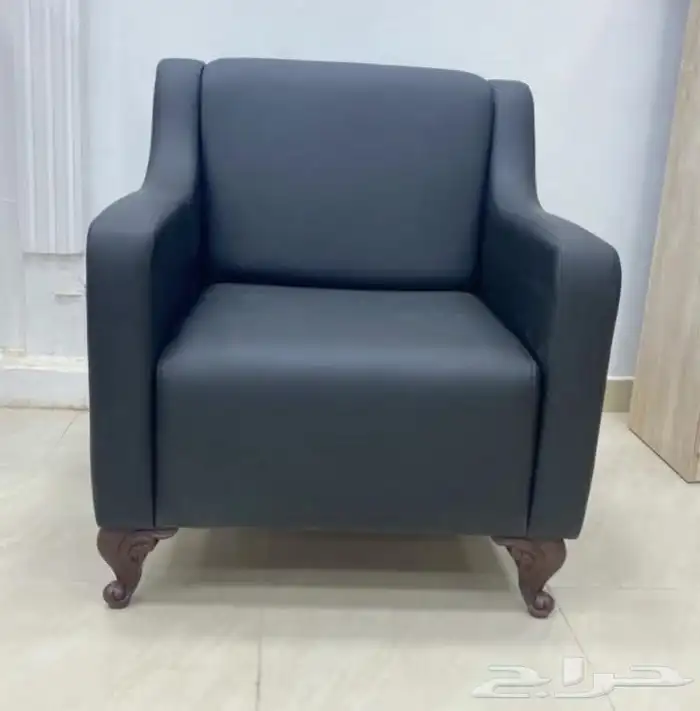 كنب مكتبي تفصيل وطني كنب جلد فخ م مودرن طقم 16