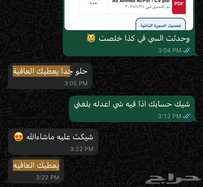 سيرة ذاتية ب اللغتين بنظام ATS   تنسيق لينكدان 2