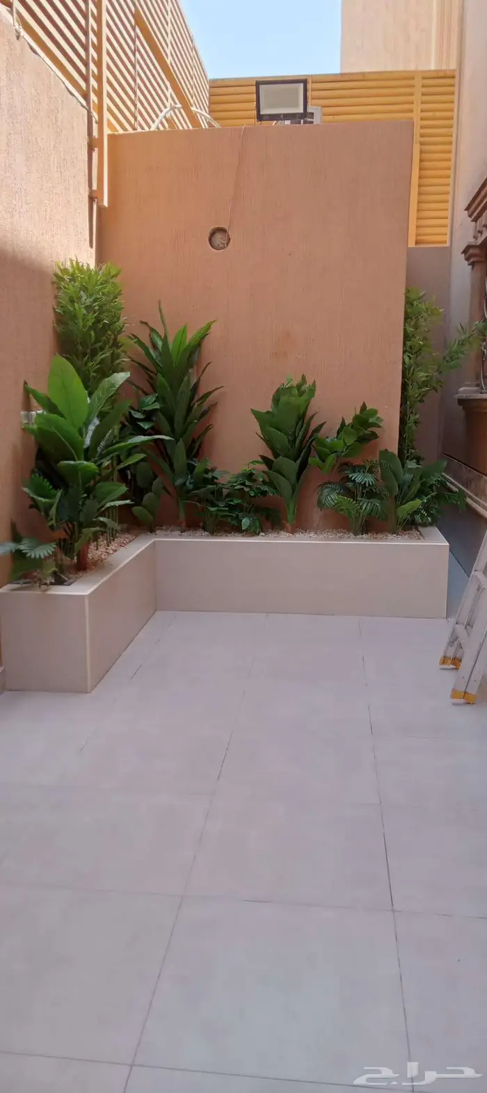 تنسيق حدائق العشب الصناعي التيل طبيعي 4