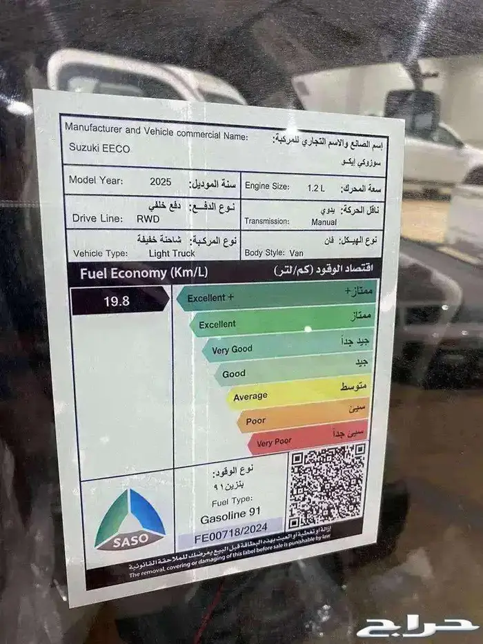 سوزوكي ايكو EECO فان بضاعه موديل 2025 5