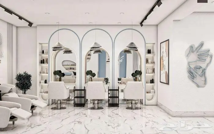 تصميم صالون تجميل - تصميم مشغل نسائي - تصميم سبا 3