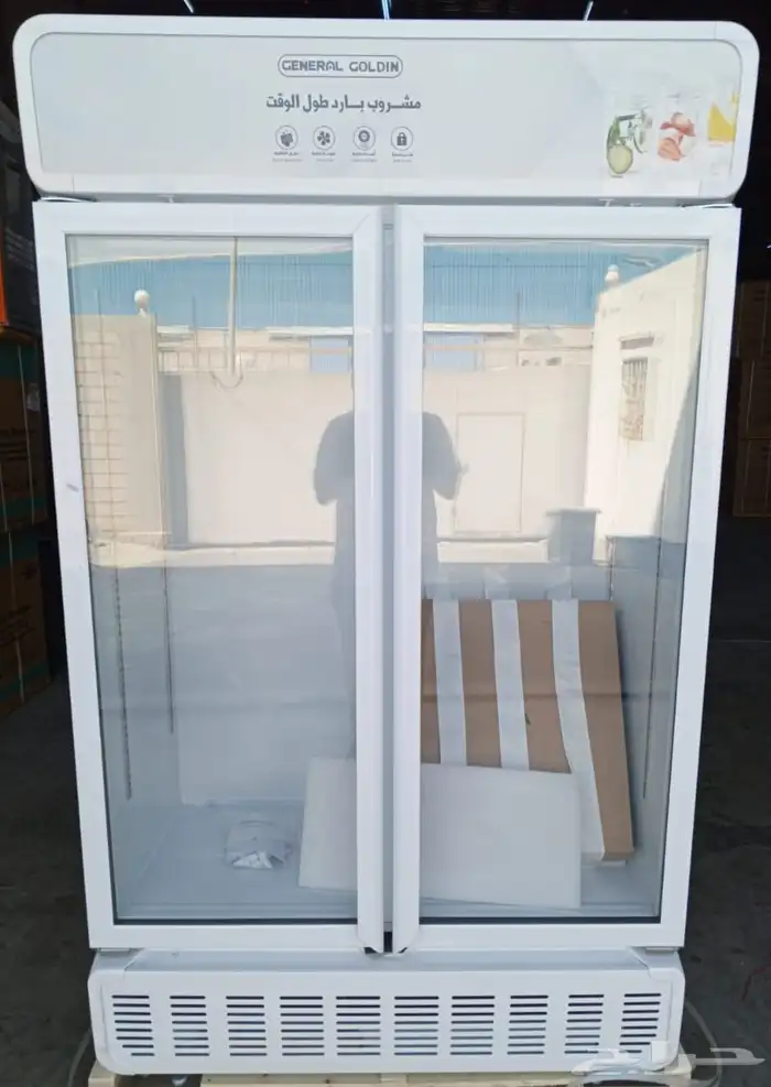 ثلاجات عرض جديده بلكرتون 0