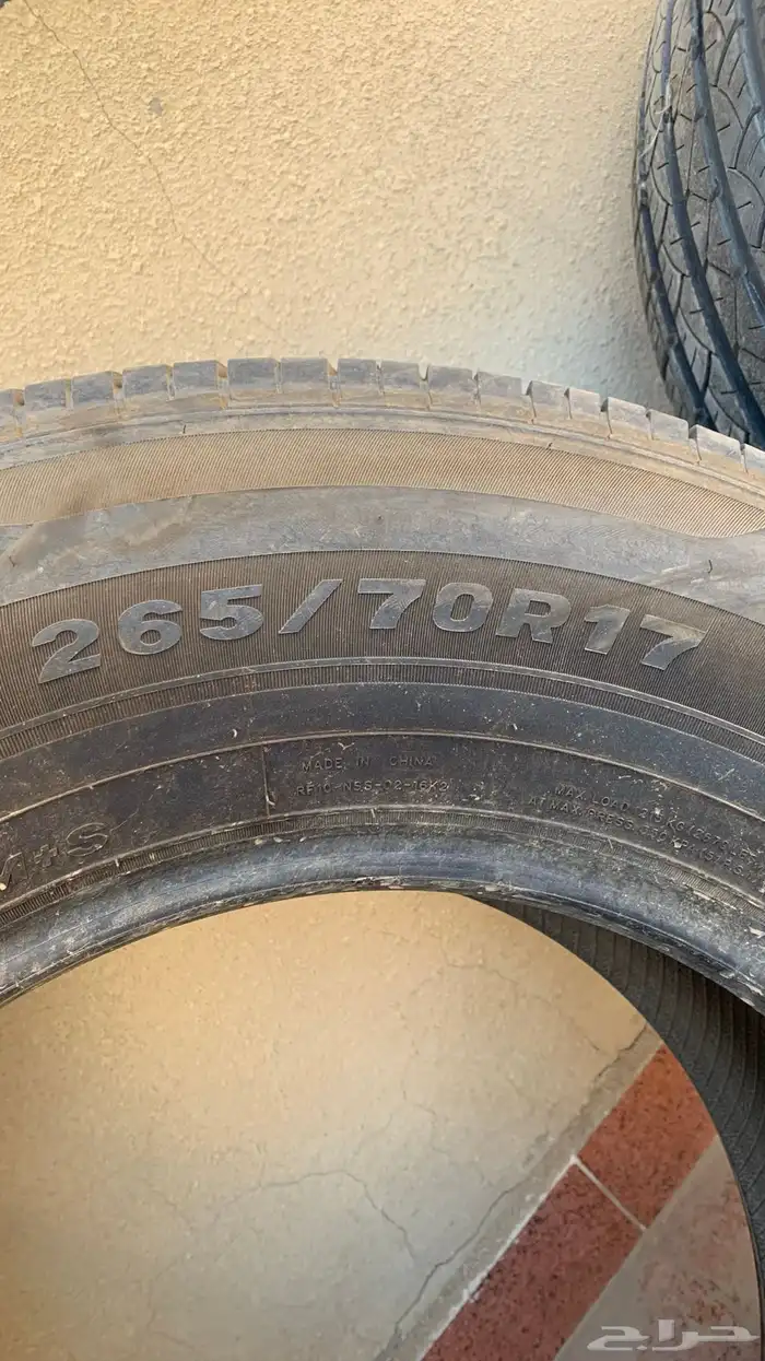للبيع 4 كفرات مقاس 17   70   265 نظيفة 9