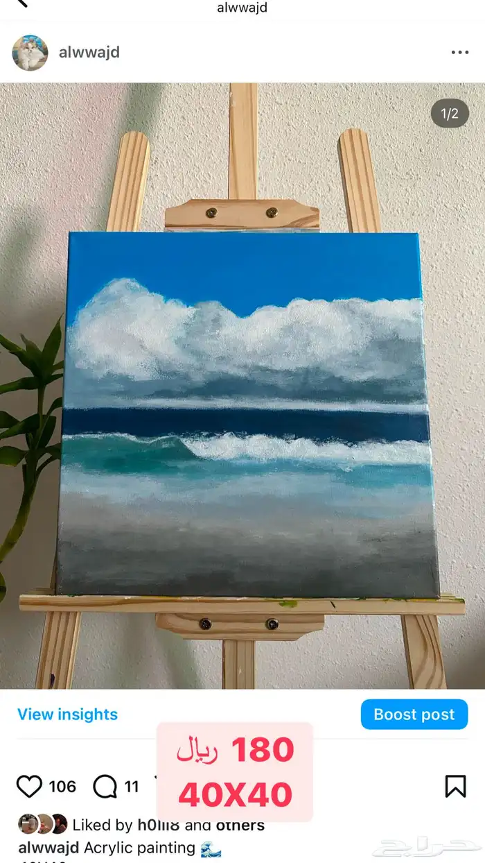 لوحات فنية رسم يدوي للبيع 0
