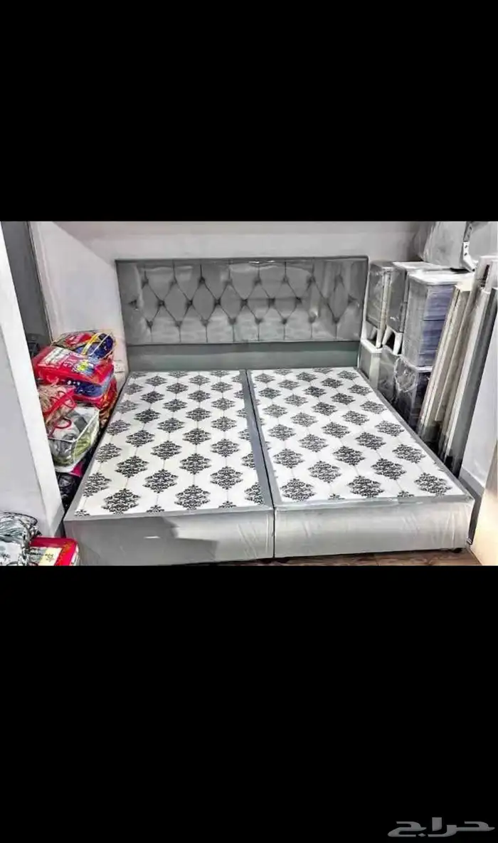 جديد سرير ديكور  غرفة نوم  تسريحة  دولاب موجود 7