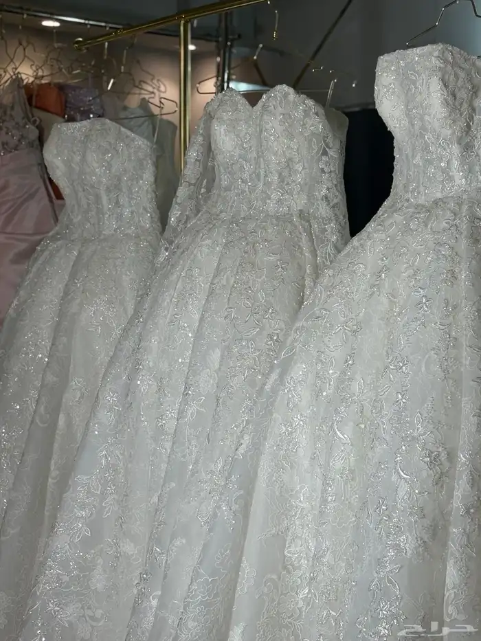 تفصيم وتصميم فساتين العروسه على حسب الطلب 4