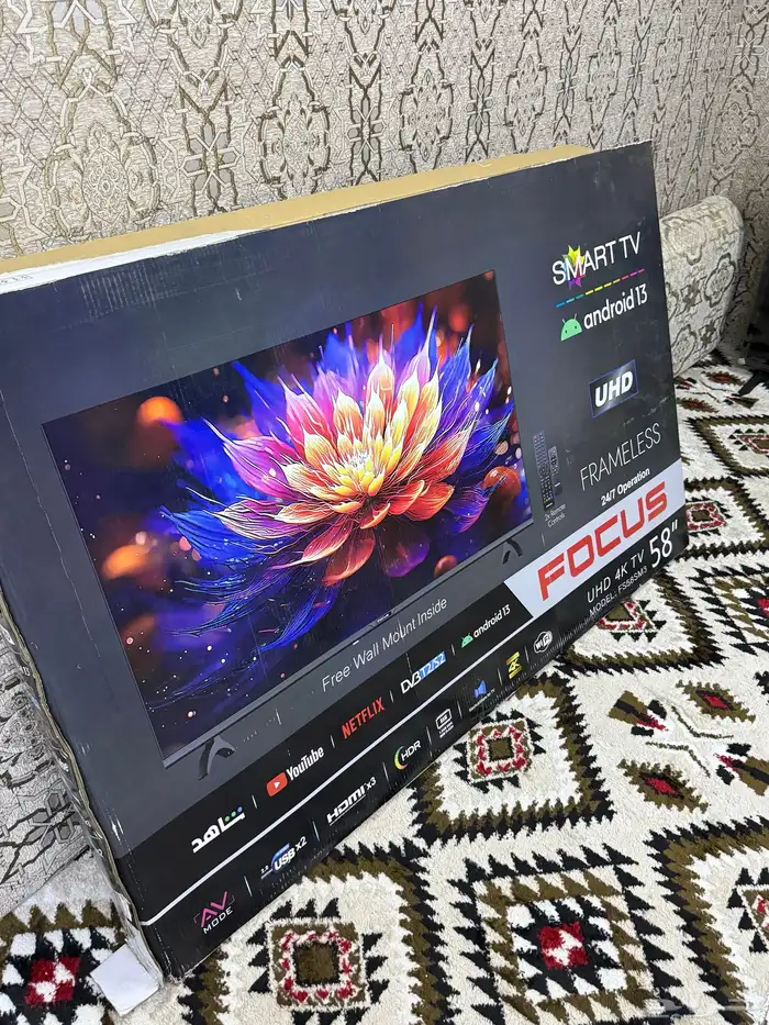 شاشه للبيع جديده استخدام قليل بكرتونها كل شي جديد 0