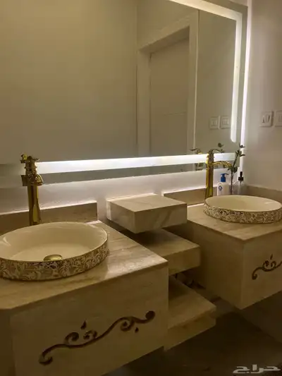مغسله حوضين بحاله حيده 0