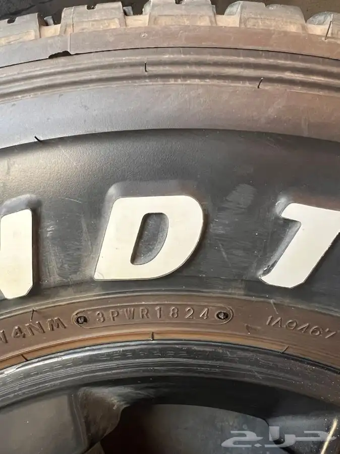 كفرات نظيفه دنلوب جيوب جنط 16 استخدام قليل 2
