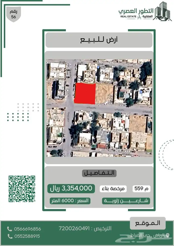 ارضين منفصلة للبيع حي الضباط 0