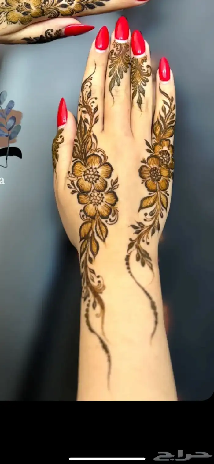 تألقي بأجمل نقش حناء معنا 3