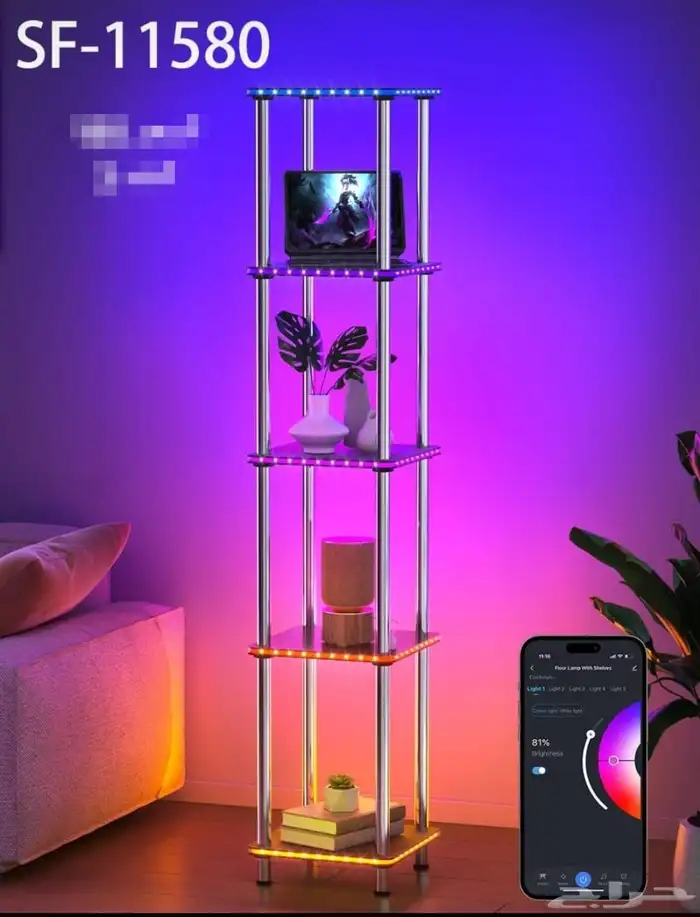 رفوف زوايا ملونه وساده 11