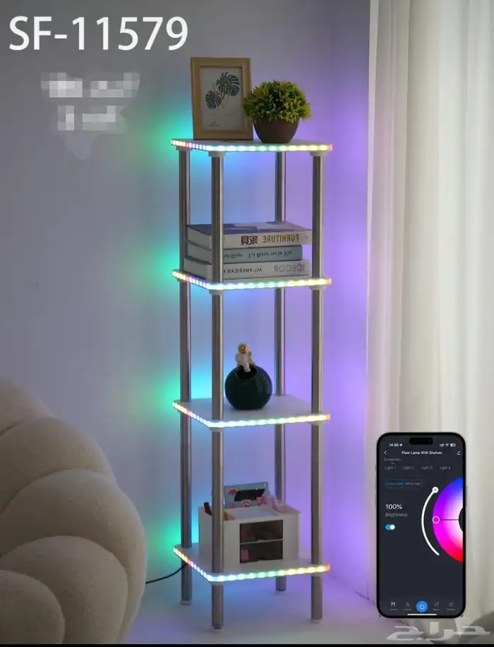 رفوف زوايا ملونه وساده 14